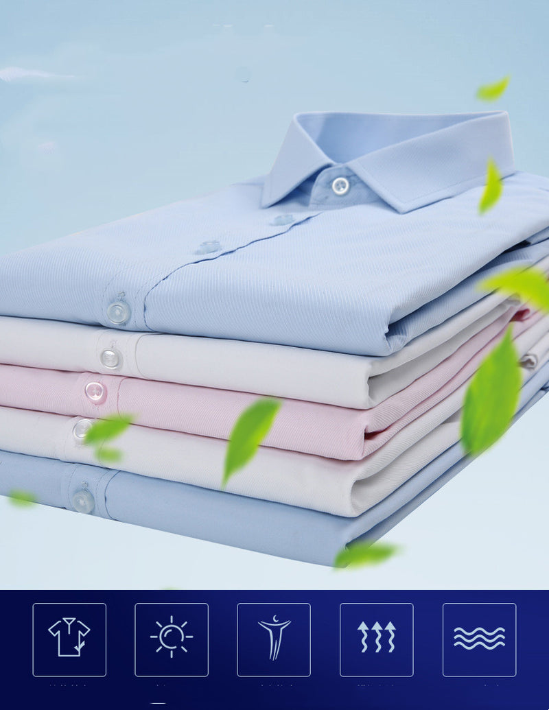 Long Sleeve Shirt Men'S Business Striped Shirt